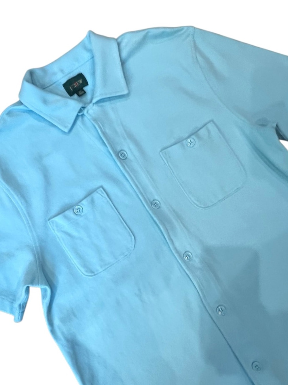 J.Crew Oarsman Polo Shirt Light Blue Size Medium Tall - Picture 15 of 16